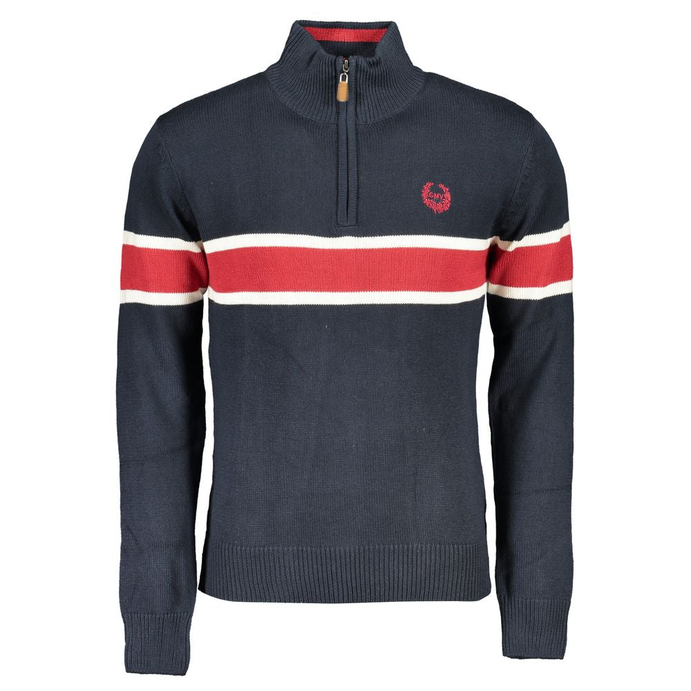 Pull en coton bleu de Gianmarco Venturi