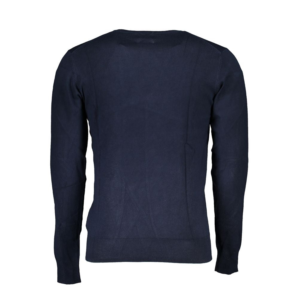 Pull en viscose bleu de Gianmarco Venturi