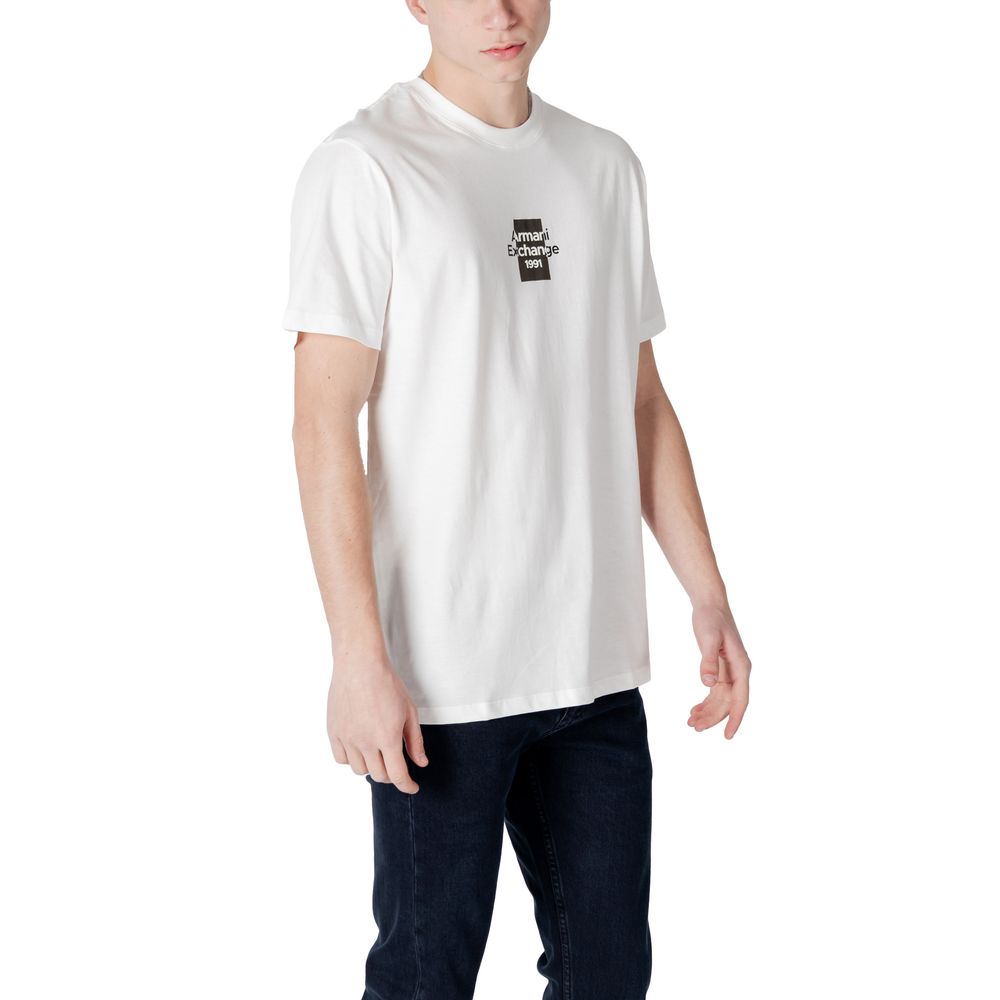 T-shirt en coton blanc Armani Exchange