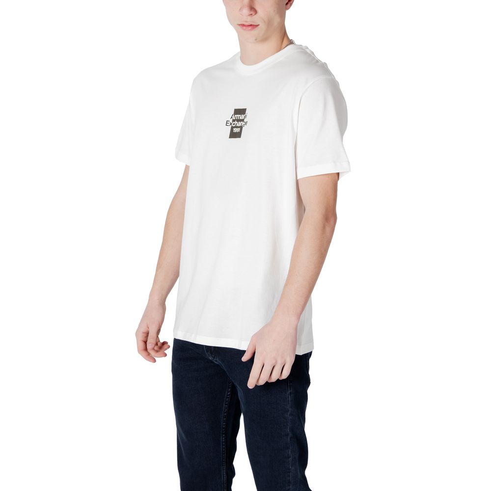 T-shirt en coton blanc Armani Exchange