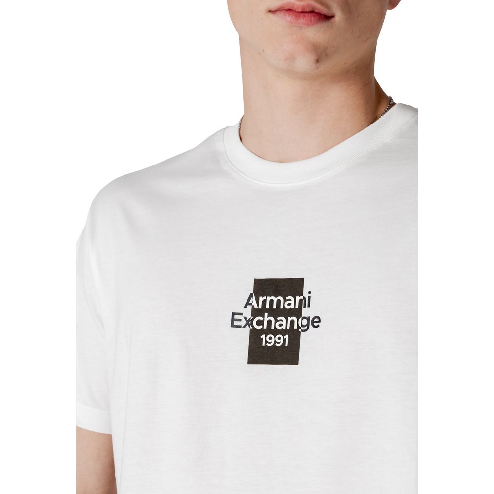 T-shirt en coton blanc Armani Exchange