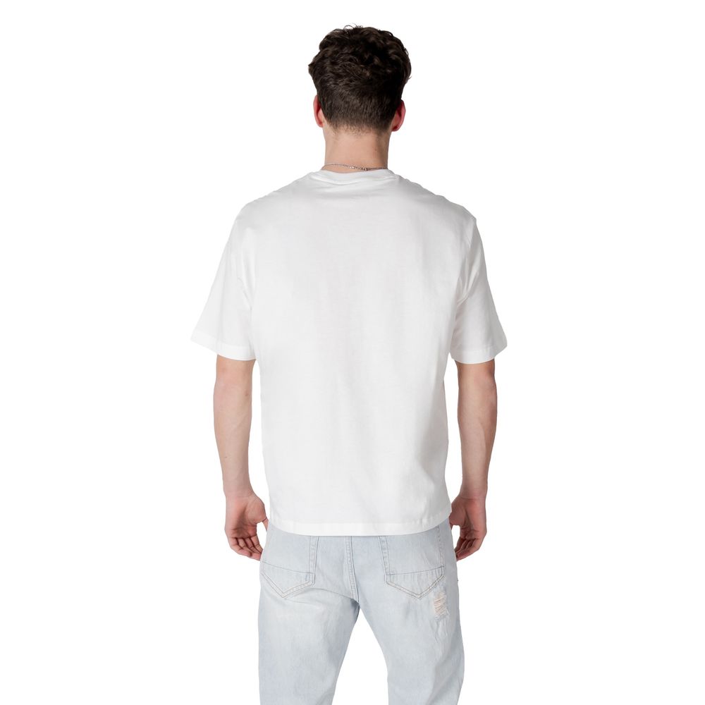 Armani Exchange wit katoenen T-shirt