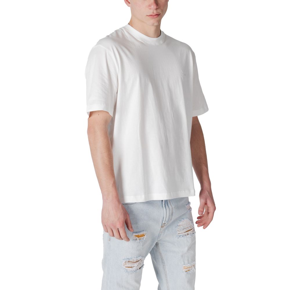 Armani Exchange wit katoenen T-shirt