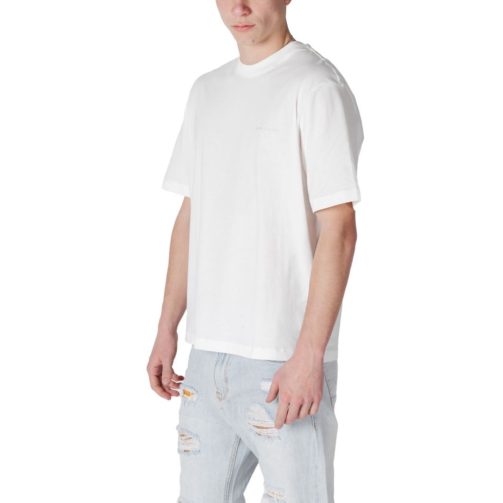 Armani Exchange wit katoenen T-shirt