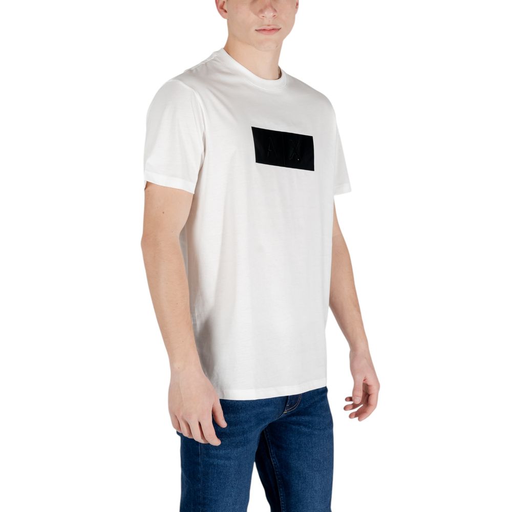 T-shirt en coton blanc Armani Exchange