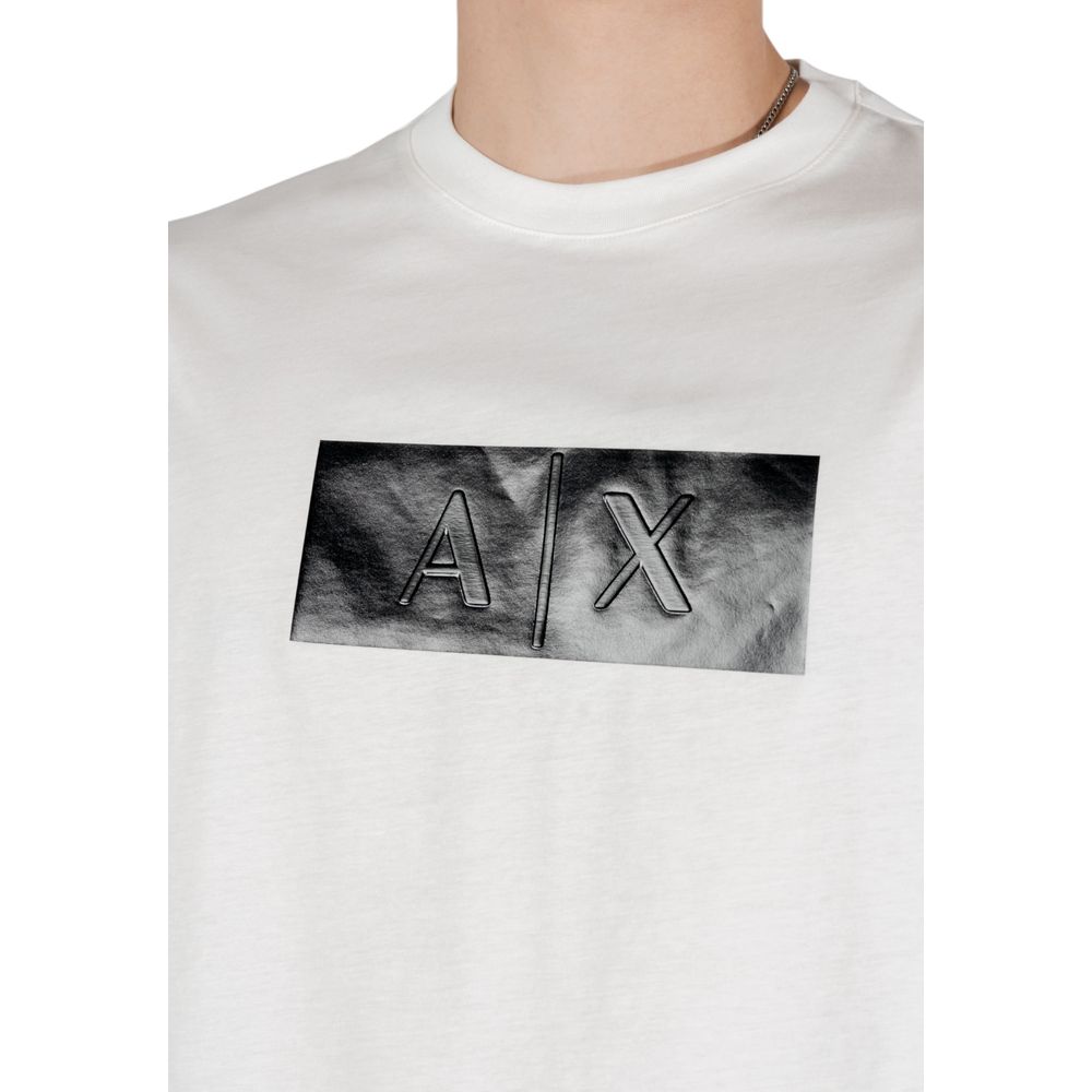 T-shirt en coton blanc Armani Exchange