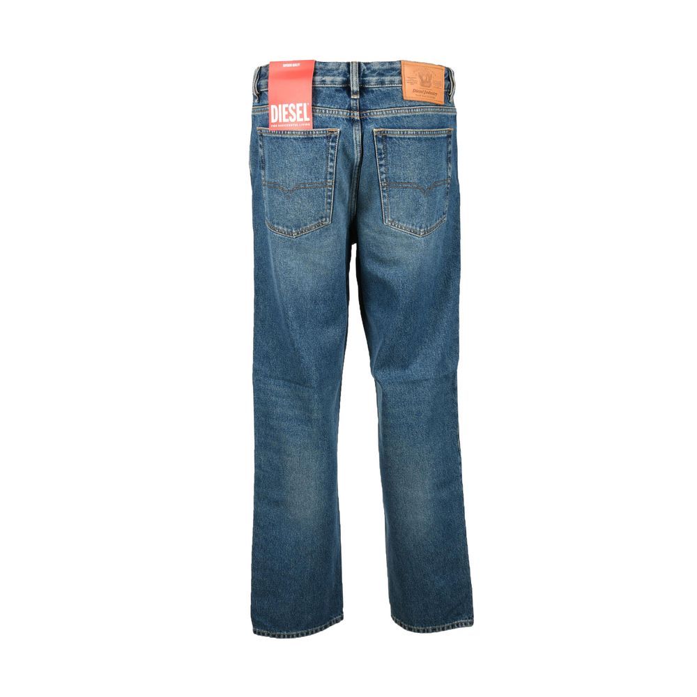 Dieselblauwe katoenen skinny jeans