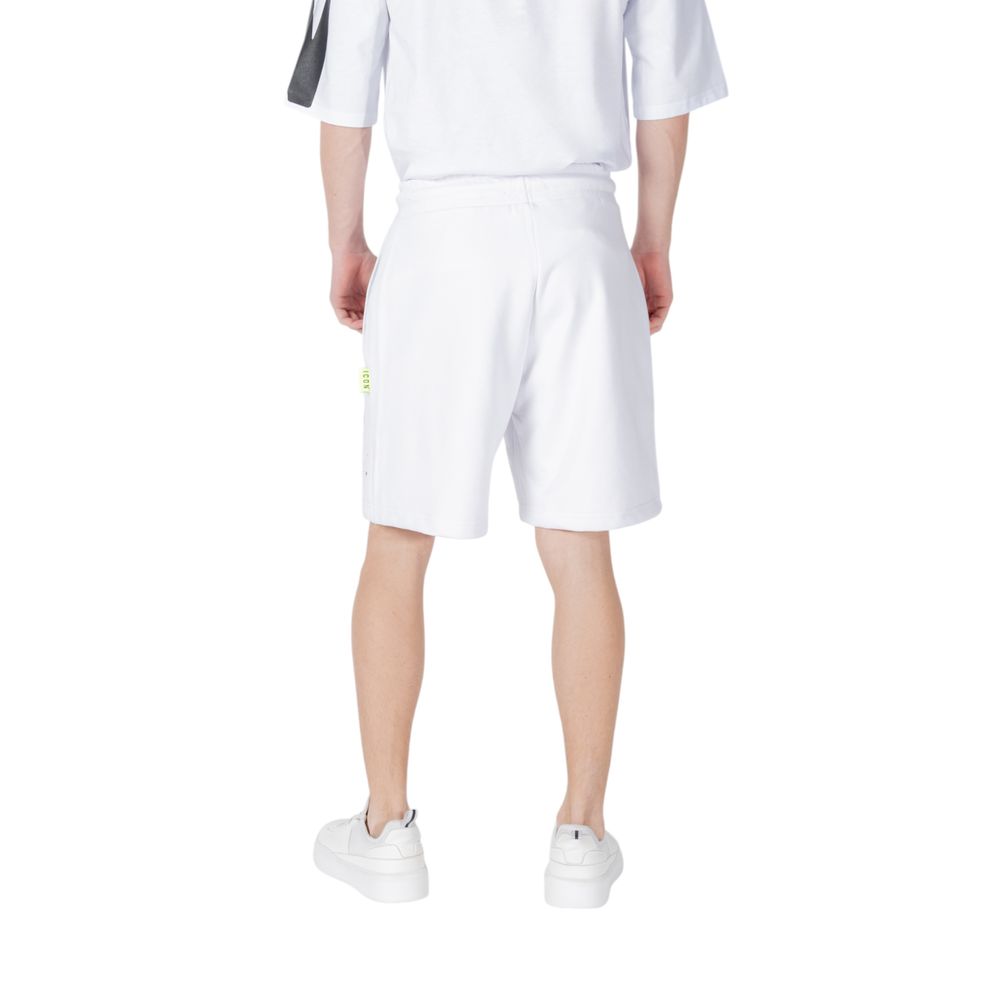 Short Bermuda en coton blanc Icon