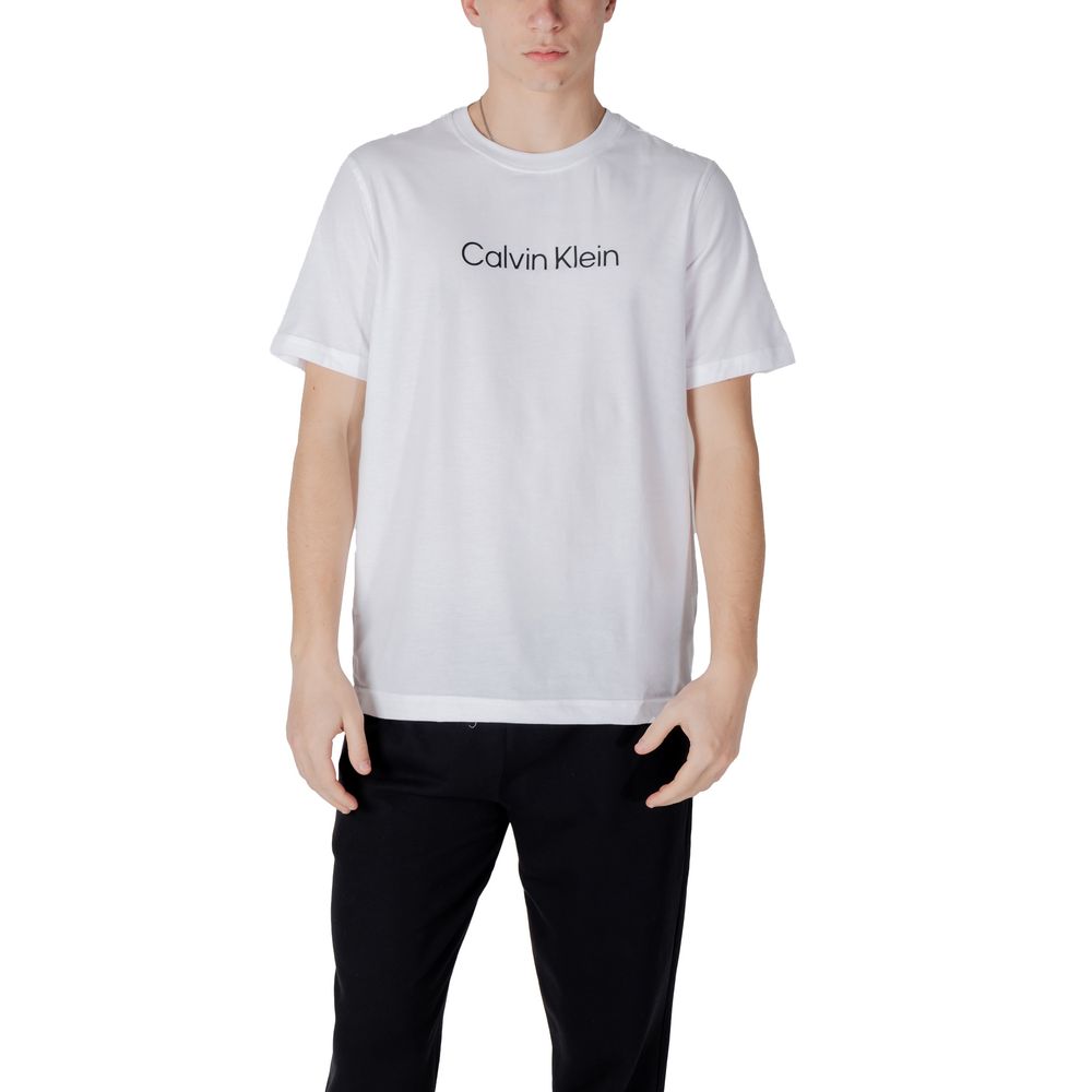 T-shirt blanc en coton Calvin Klein Sport
