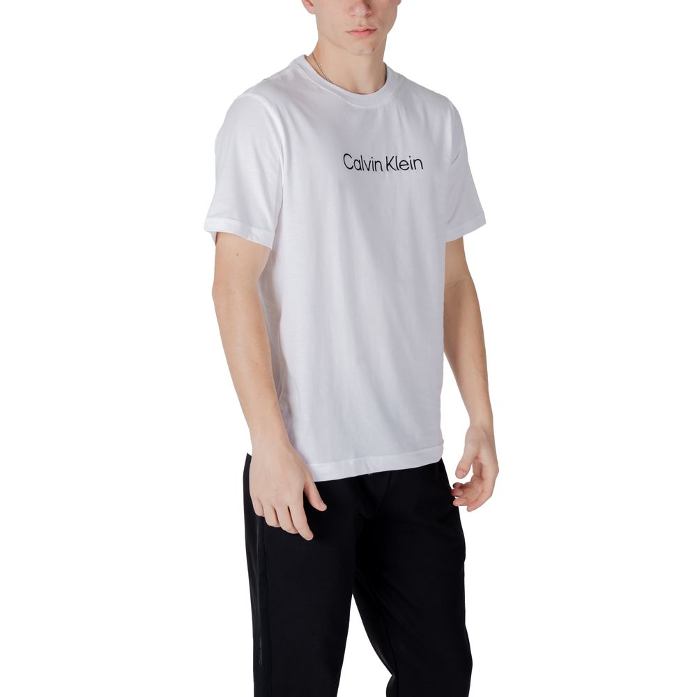 T-shirt blanc en coton Calvin Klein Sport