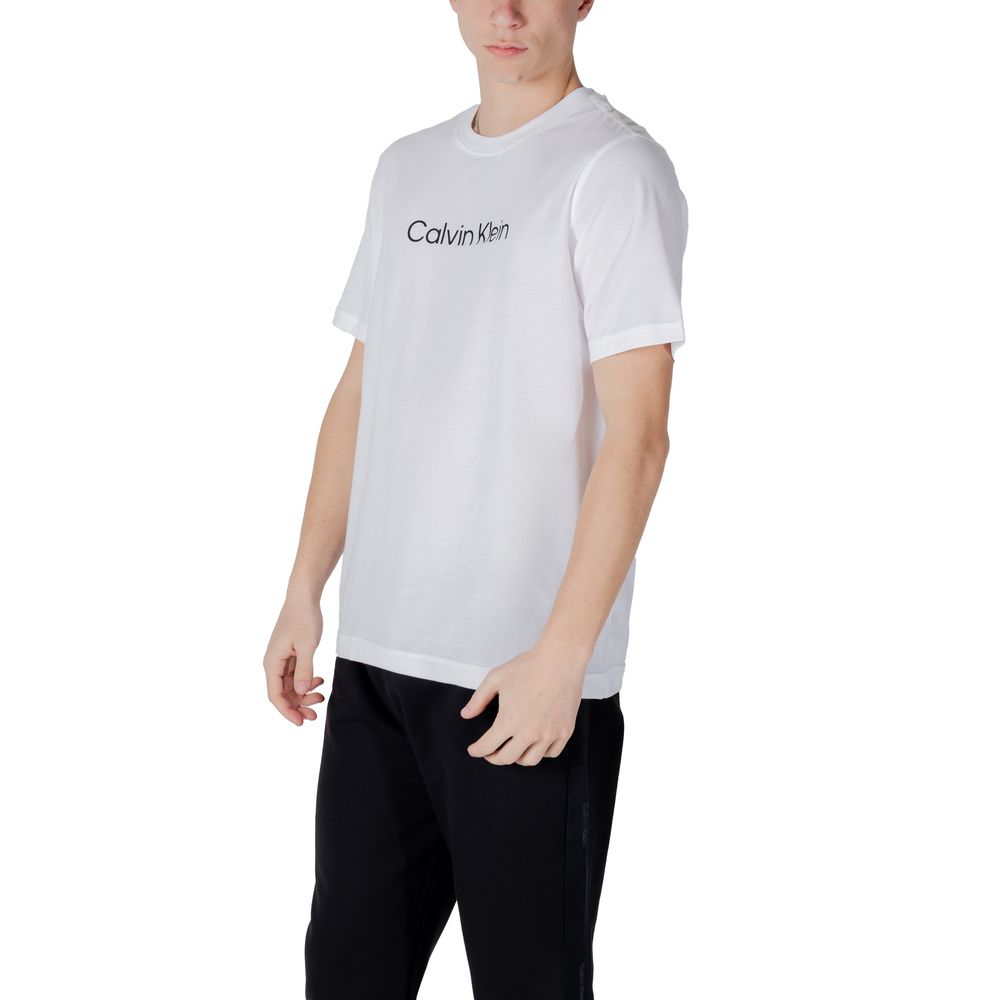 T-shirt blanc en coton Calvin Klein Sport