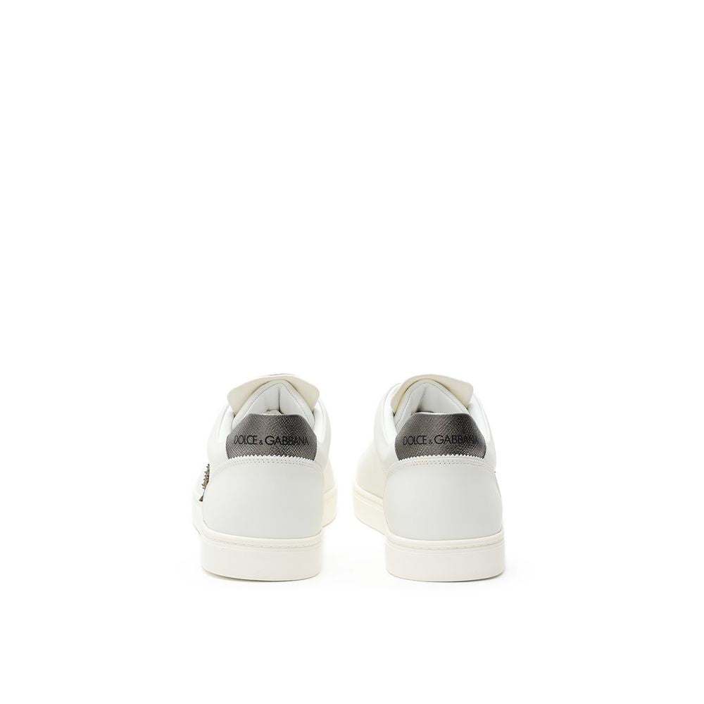Baskets en cuir blanc Dolce & Gabbana