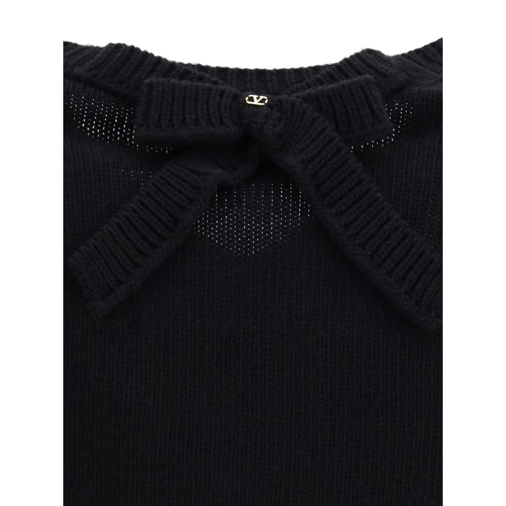 Valentino Wool Sweater with a bow at the back