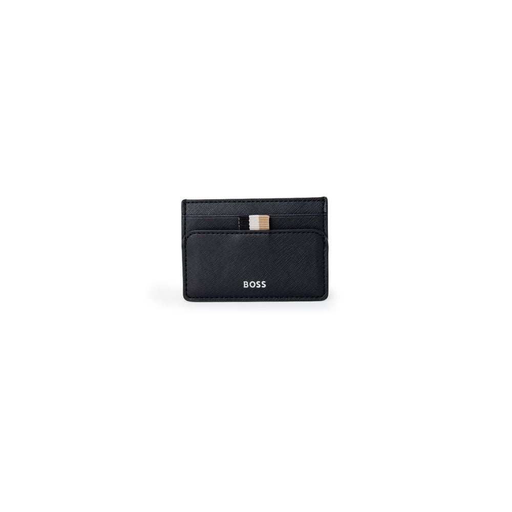 Porte-cartes en polyamide noir Hugo Boss