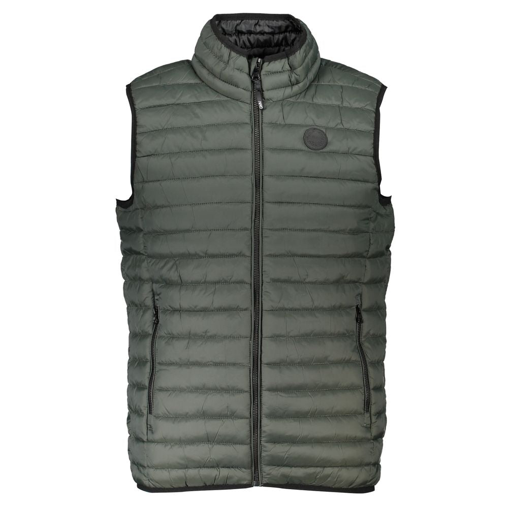 Veste sans manches en polyamide verte de Gianmarco Venturi