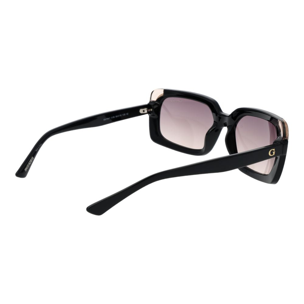 Lunettes de soleil Guess en plastique noir