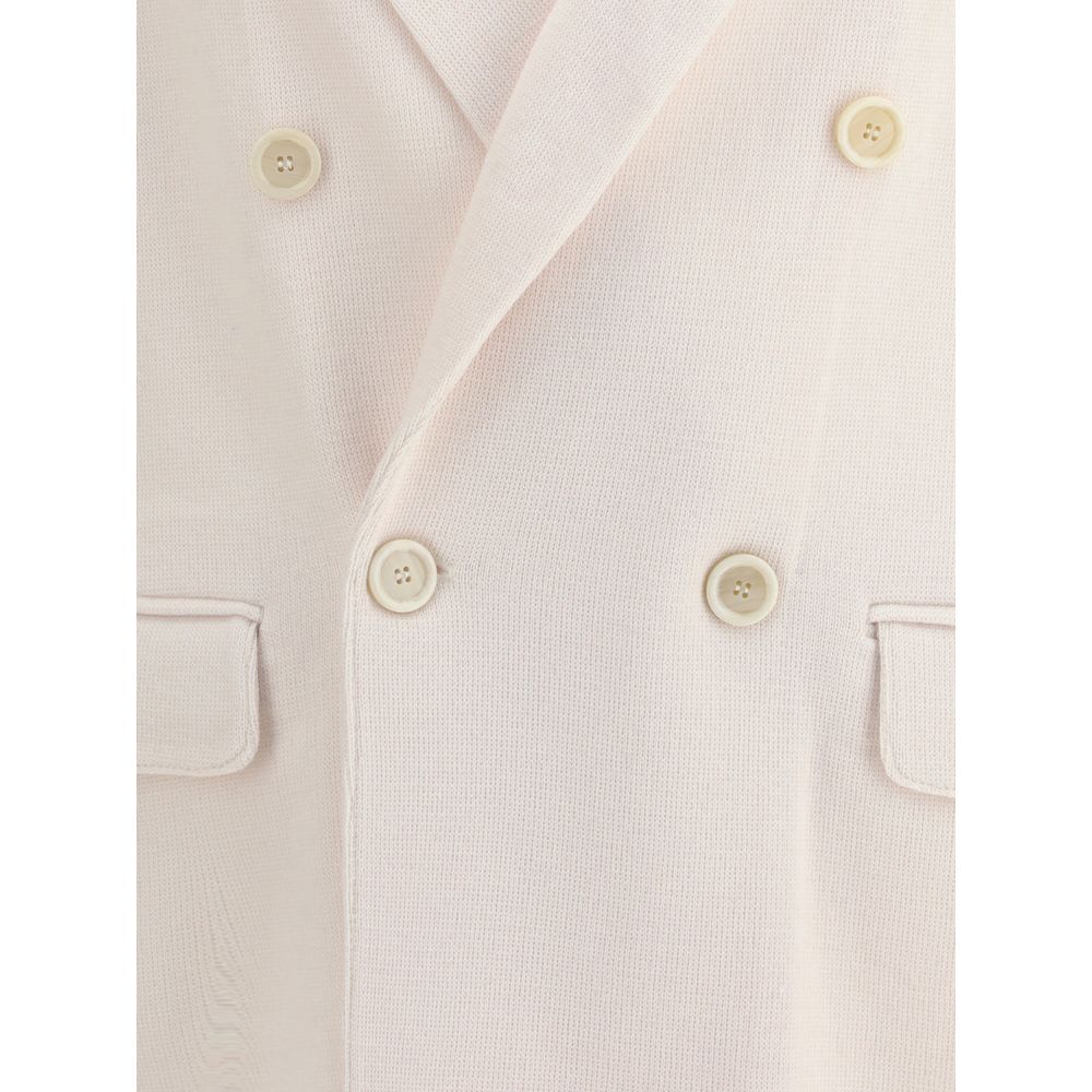 Manteau en laine crème Lardini