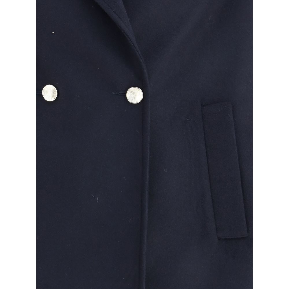 Manteau en laine polaire bleue Cruna