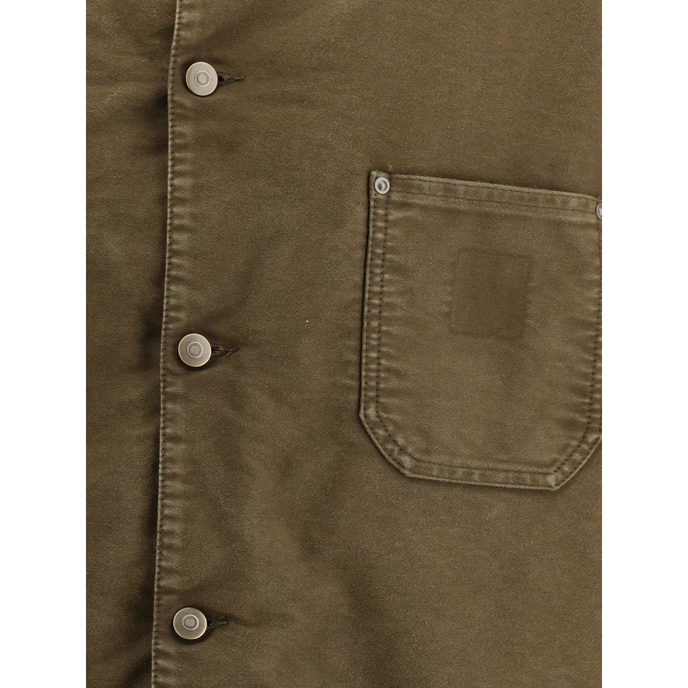 Veste en denim bicolore en coton Margiela