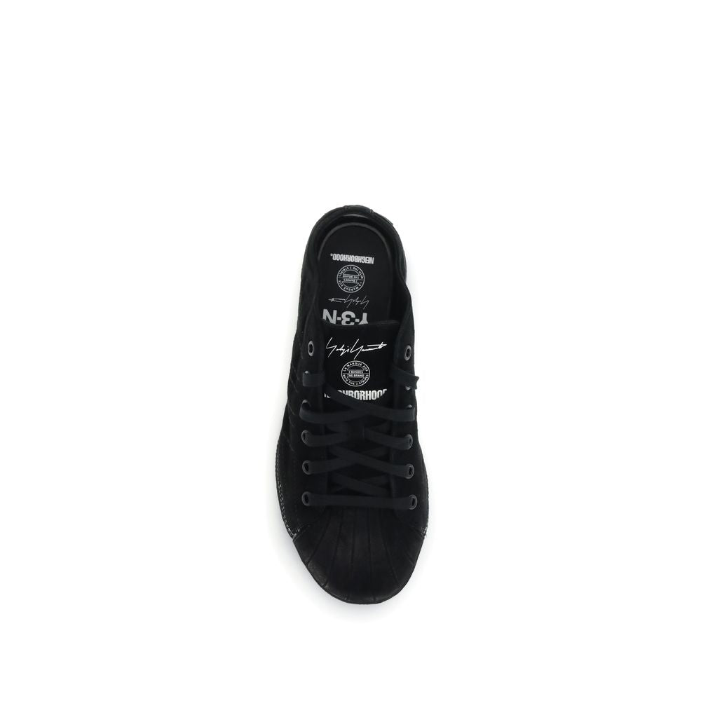Baskets basses Y-3 en cuir noir