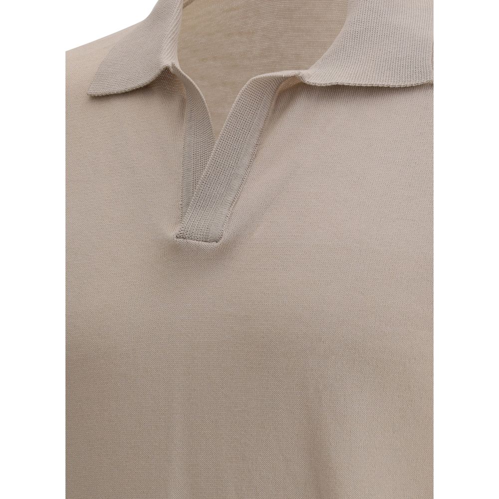 Polo en coton beige Cruna