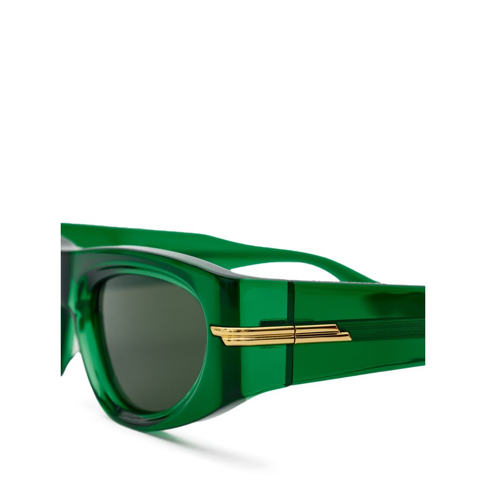Bottega Veneta Groene Acetaat Zonnebril