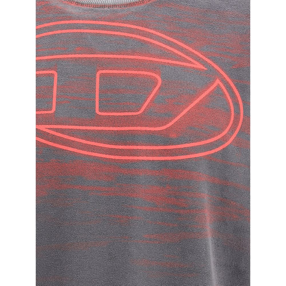 Sweat-shirt en coton gris diesel