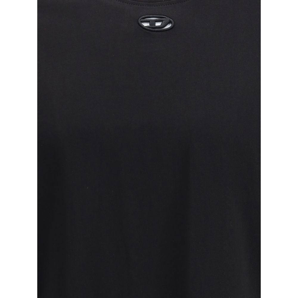 T-shirt en coton noir Diesel