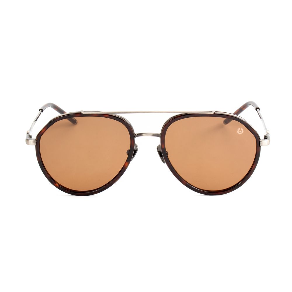 Lunettes de soleil Belstaff en acier inoxydable marron