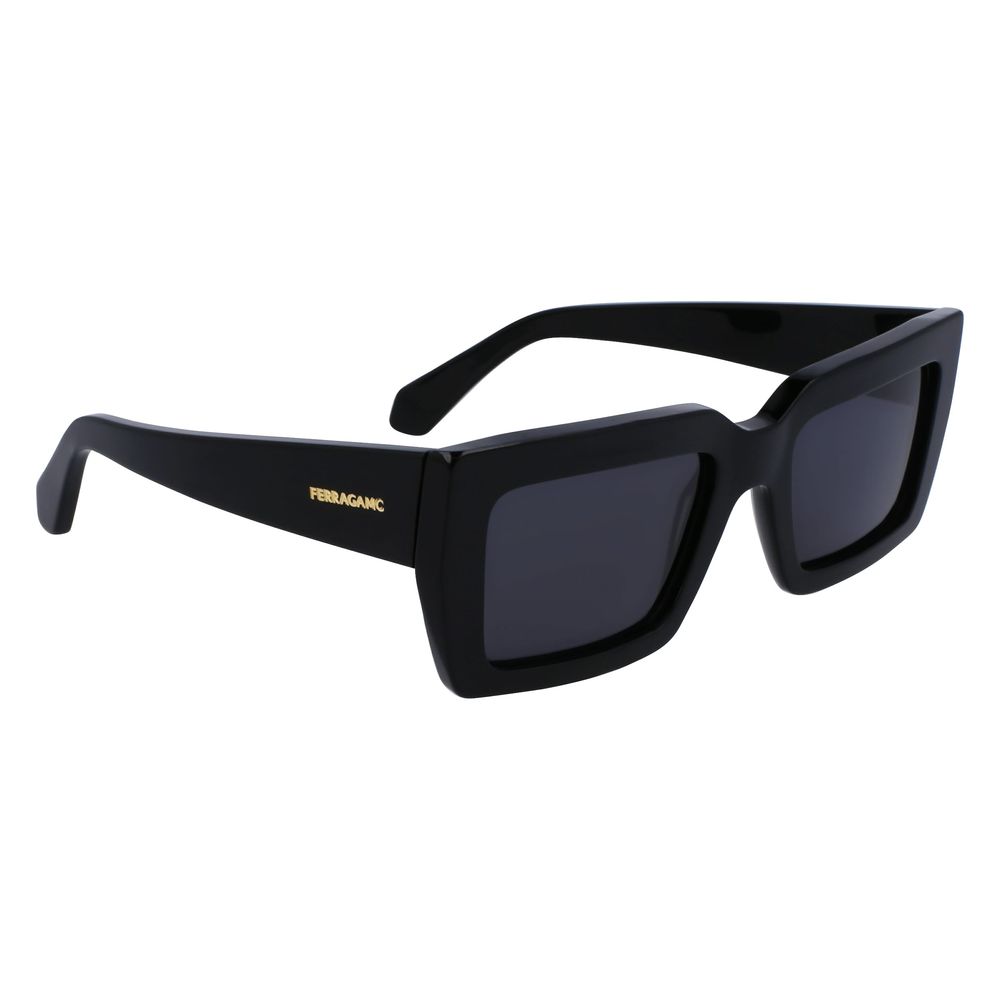 Lunettes de soleil Ferragamo en acétate noir