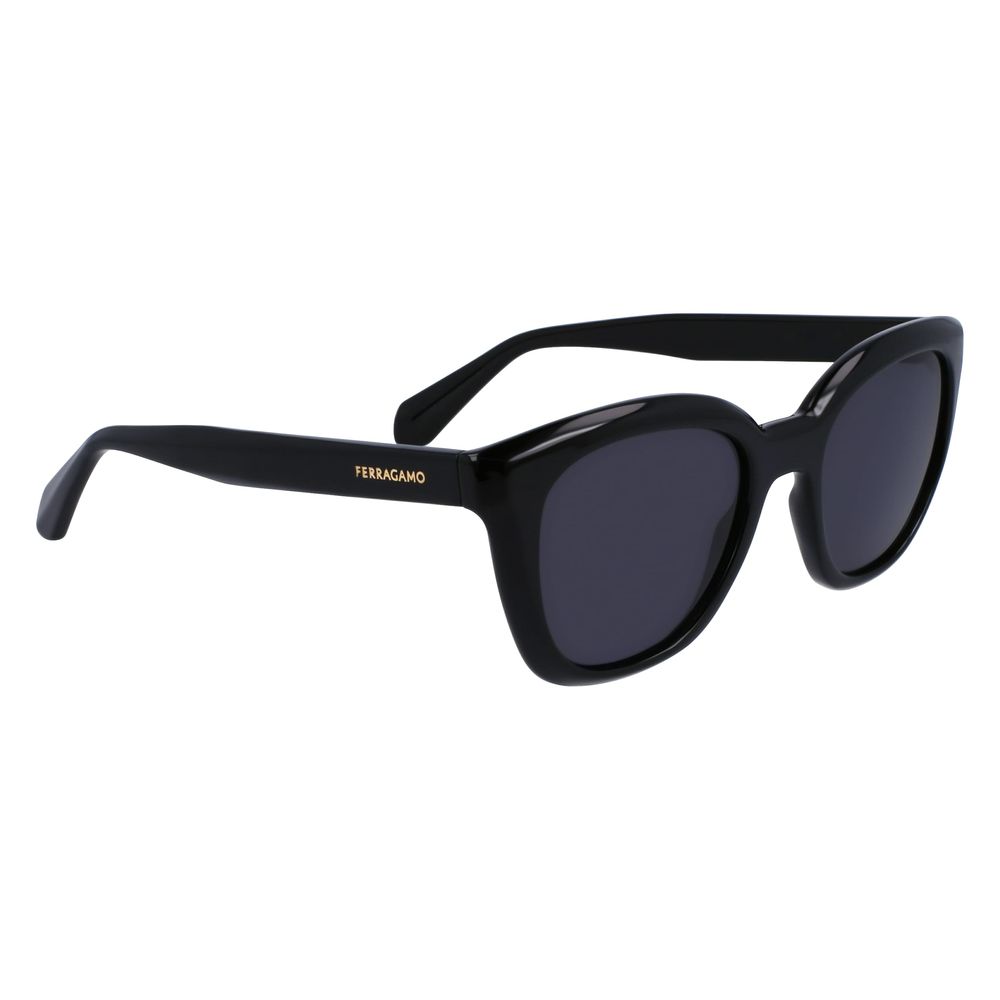 Lunettes de soleil Ferragamo noires injectées