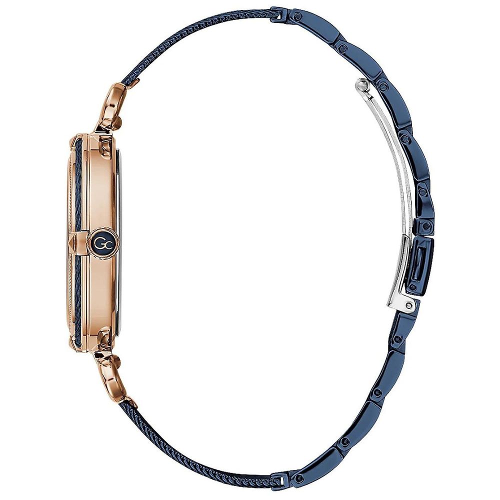 Montre habillée GC en acier inoxydable bleu