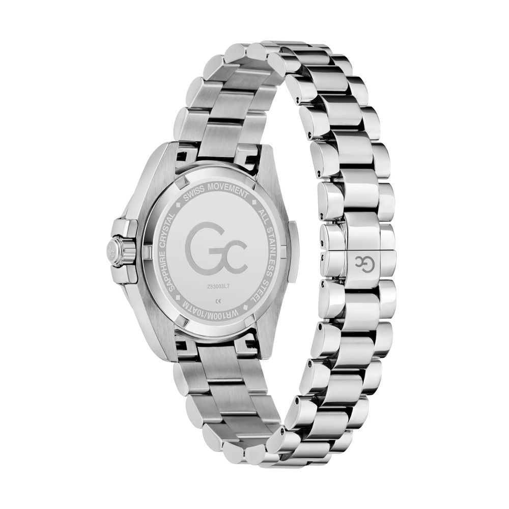 Montre habillée GC en acier inoxydable gris