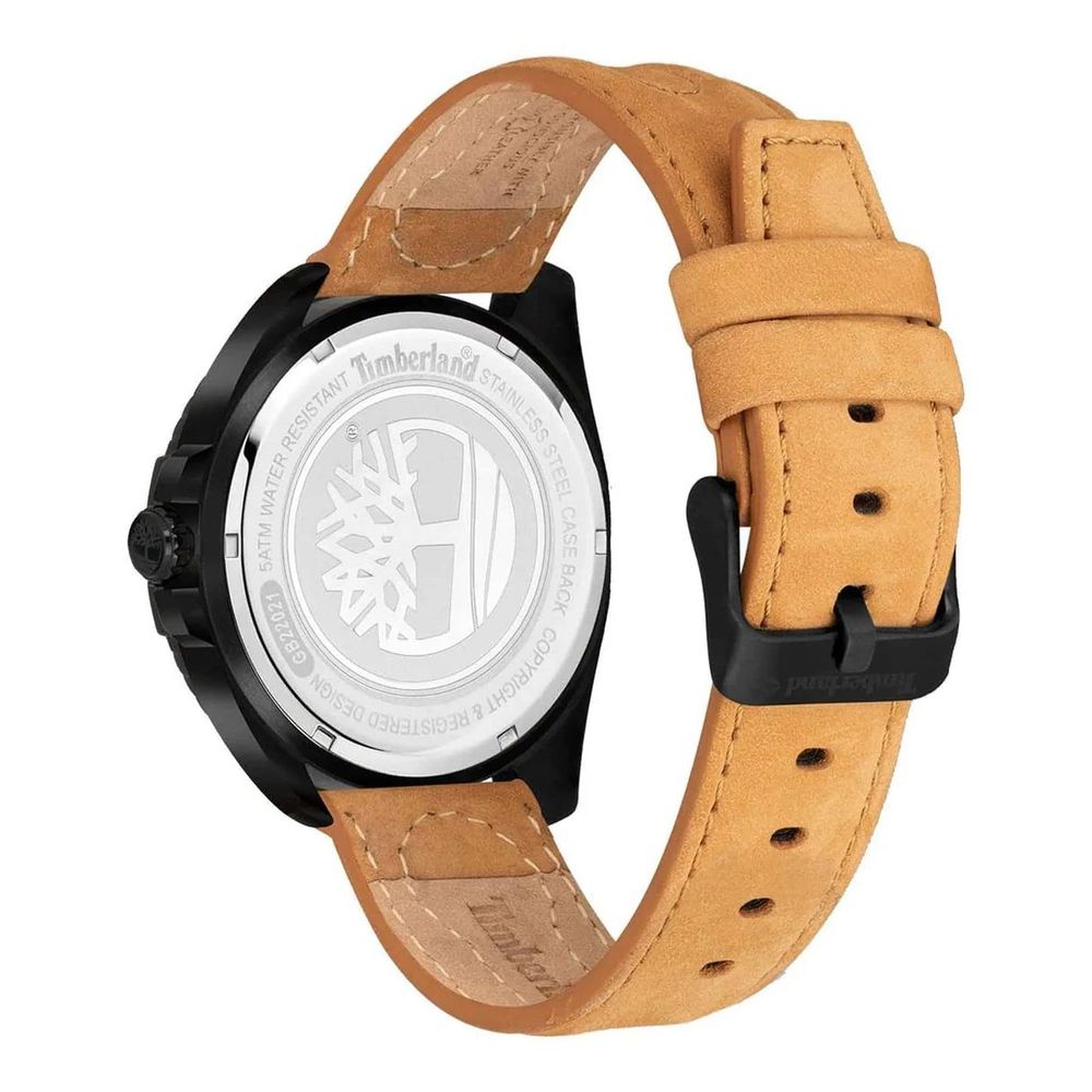 Montre habillée Timberland en cuir marron