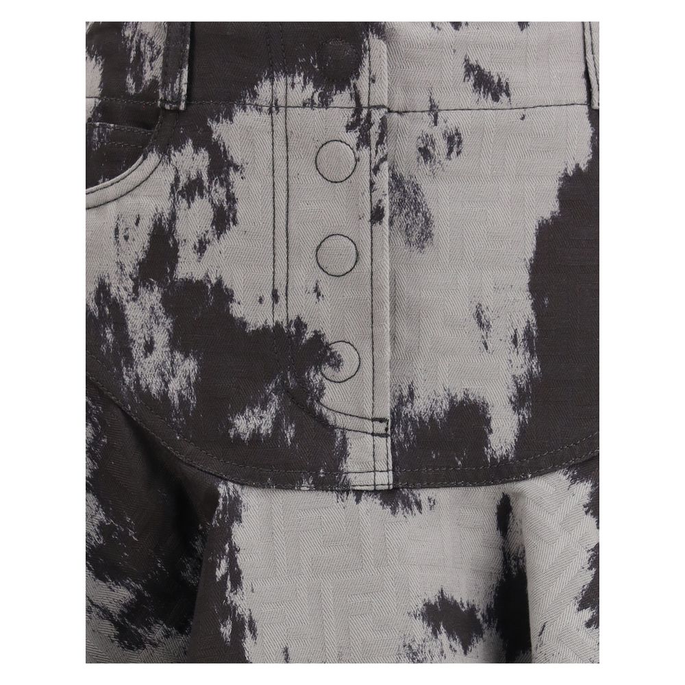 Mini-jupe Fendi en coton noir