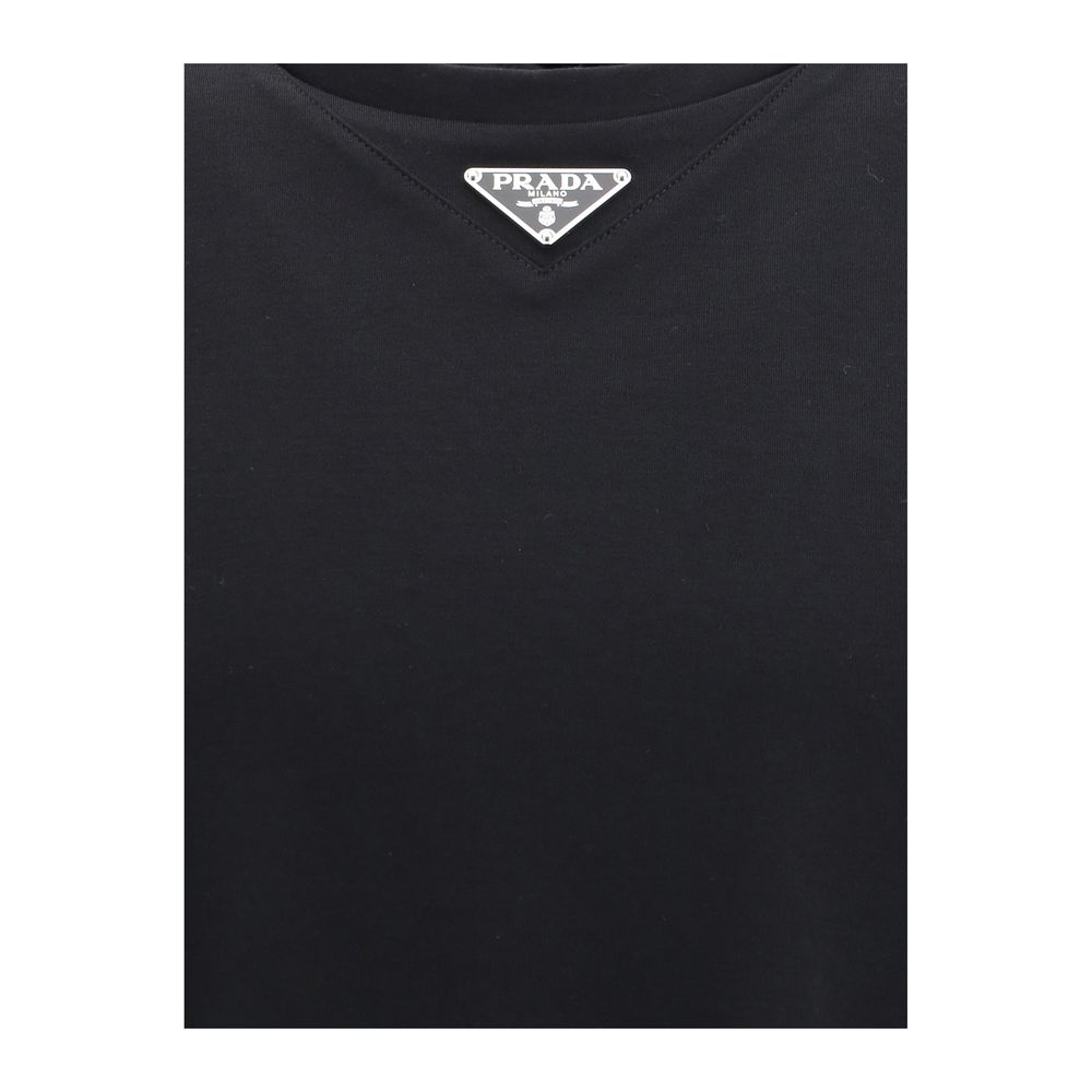 T-shirt Prada en coton noir