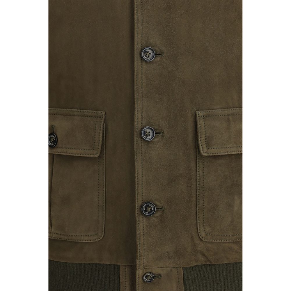 Bomber Bos Taurus en cuir de veau marron Valstar