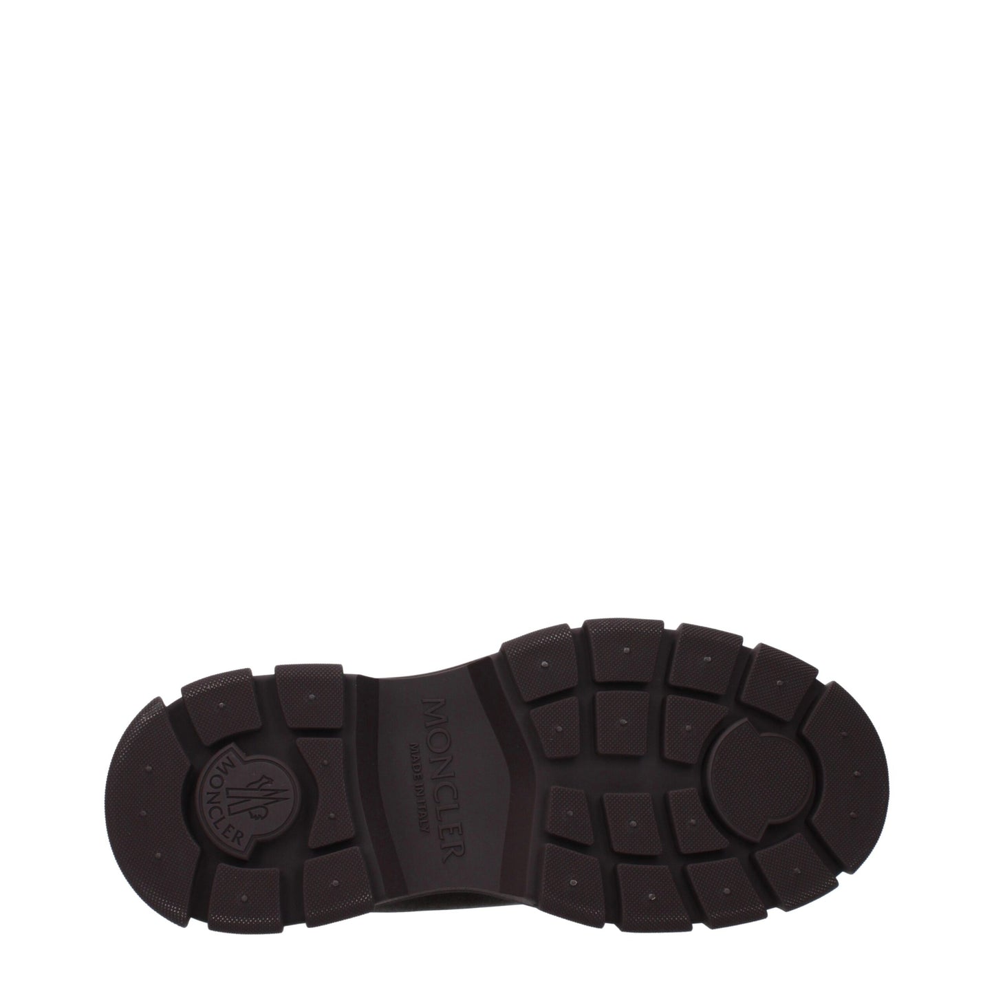 Bottines Moncler en cuir marron