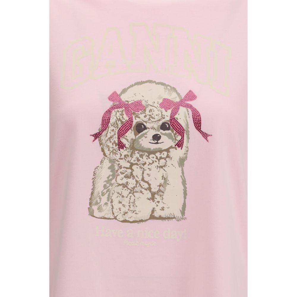 T-shirt Ganni multicolore en coton