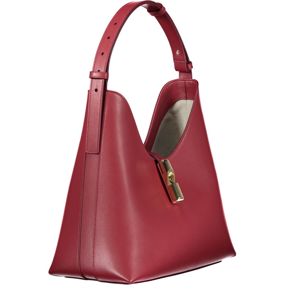 Furla Rosso Pelle Women Handbag