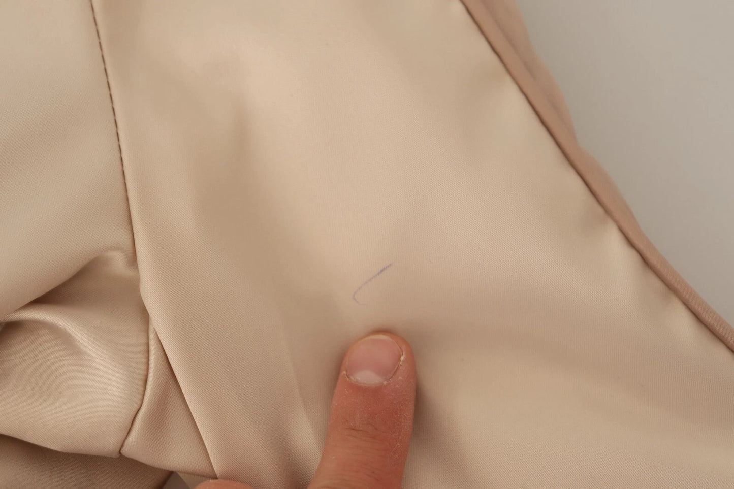 Veste bomber Twinset beige à manches longues et fermeture éclair intégrale en polyester