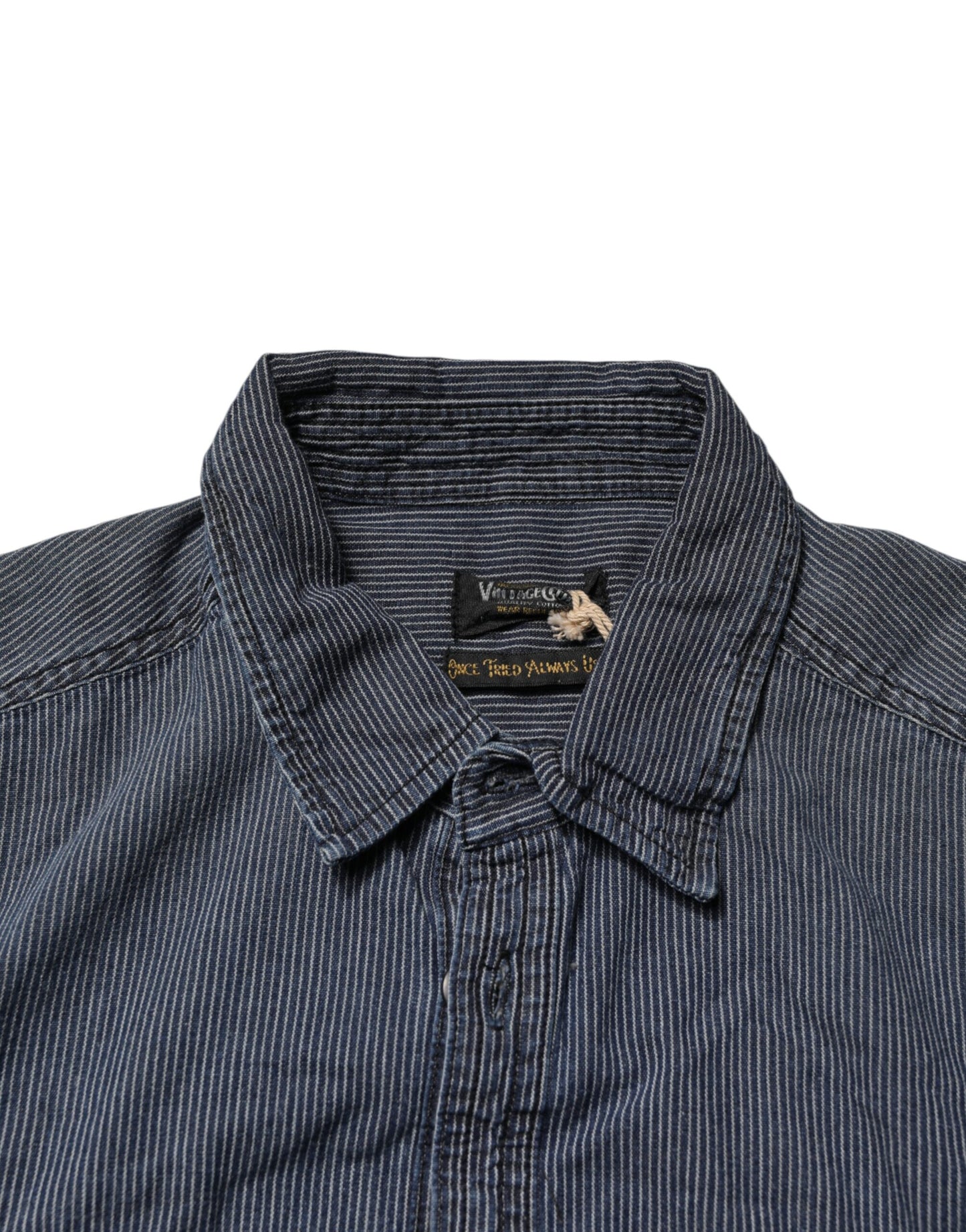 Jack & Jones Blauw Wit Overhemd met Knoopsluiting Lange Mouwen Heren Spijkeroverhemd