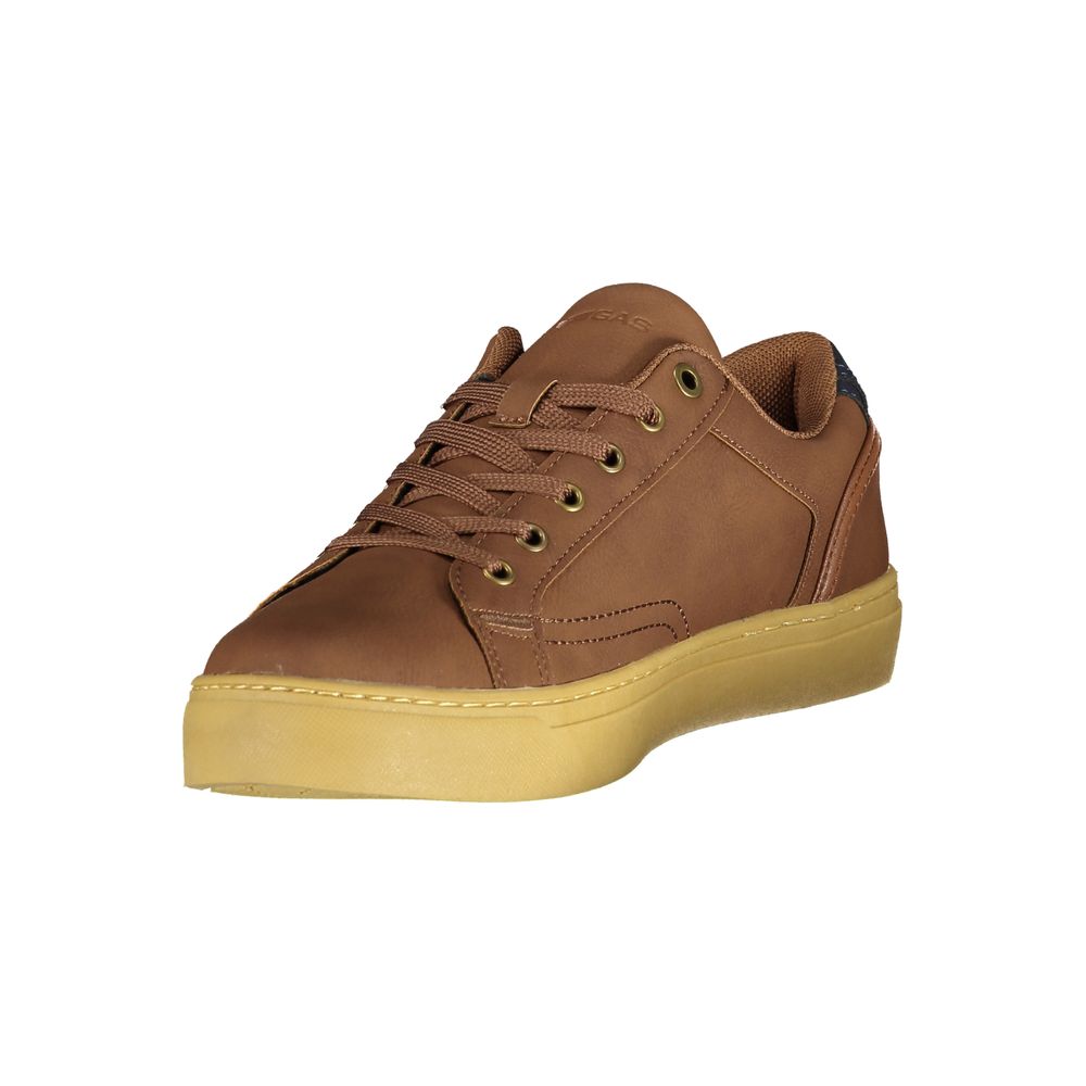 Gas Marrone Poliestere Men Sneaker
