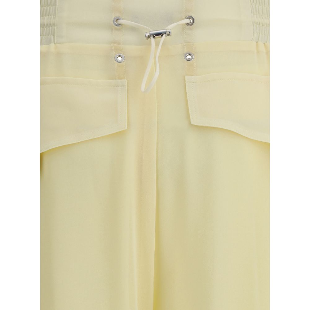 Pantalon cargo PINKO jaune en polyester