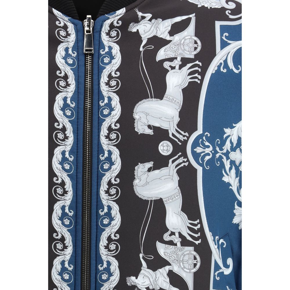 Bomber Versace en polyamide noir