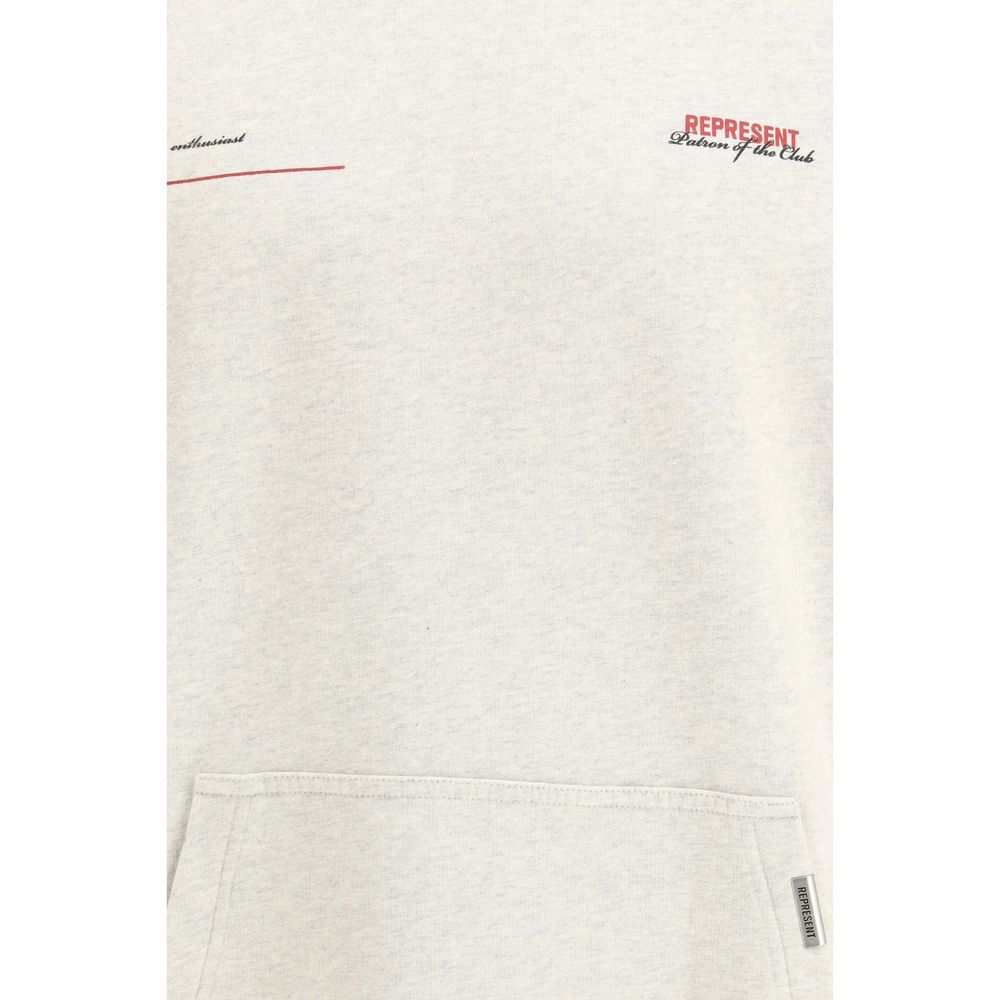 Sweat-shirt en coton beige Represent