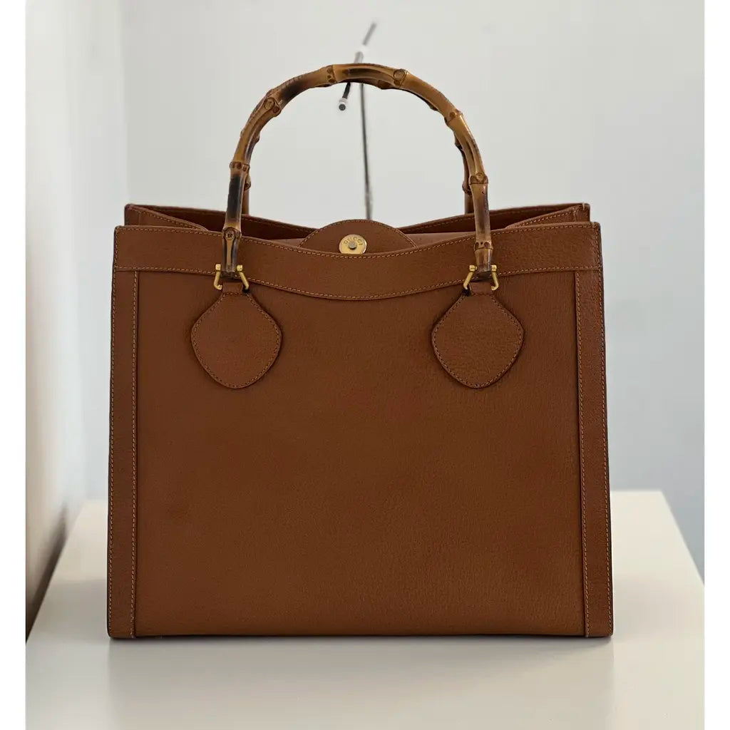 Cabas en cuir Diana Bamboo Gucci