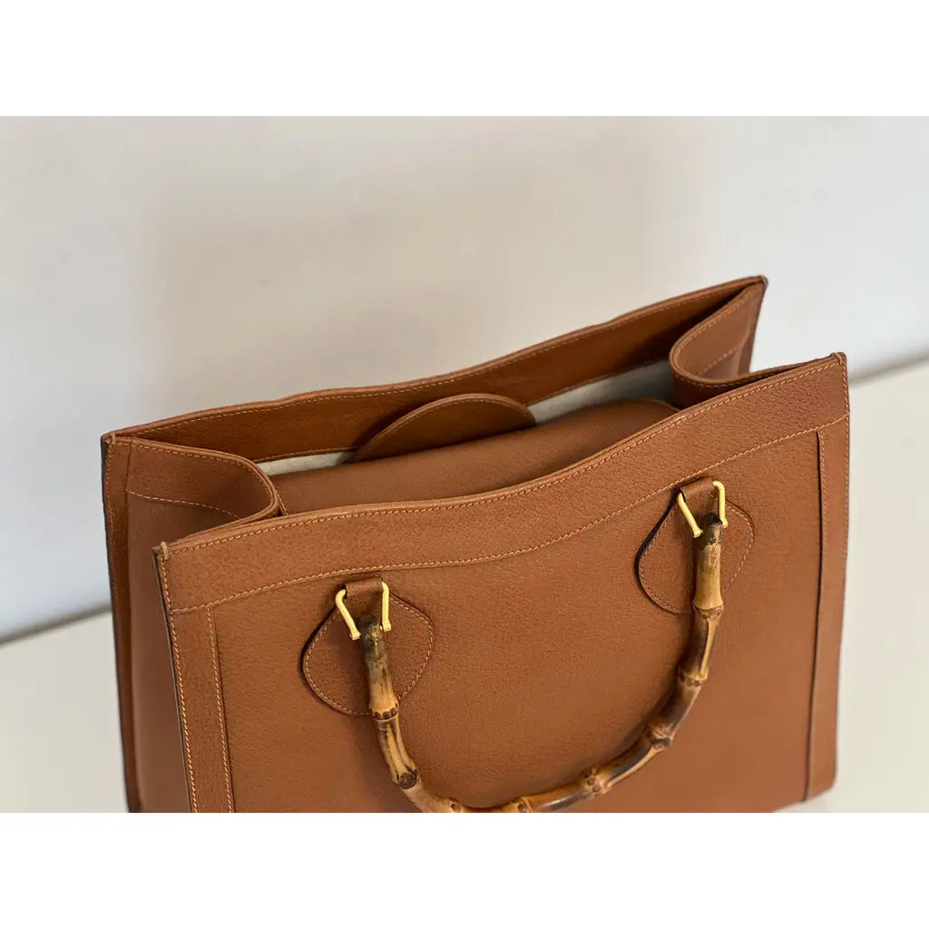 Cabas en cuir Diana Bamboo Gucci