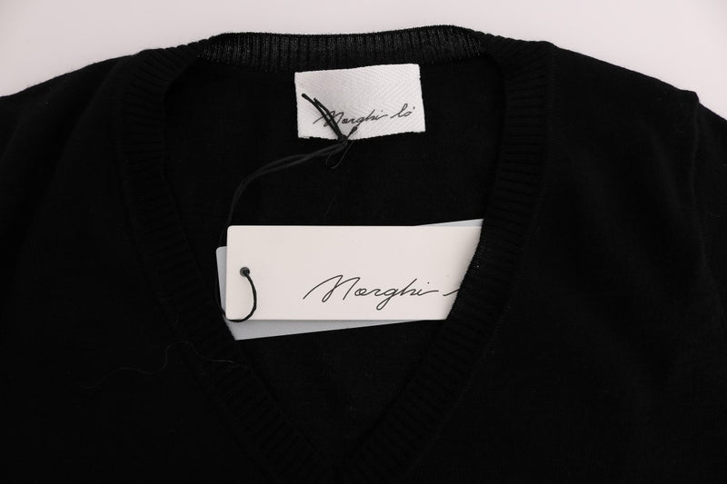 MARGHI LO' Black 100% Lana Wool Blouse for Women