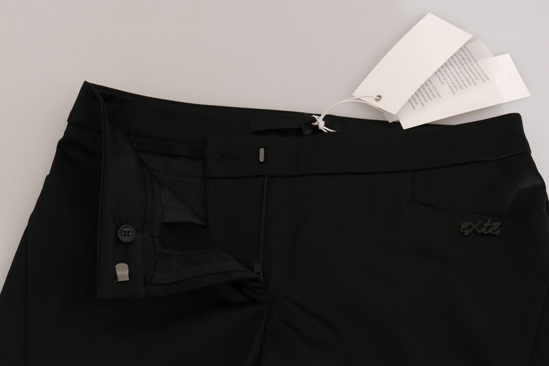 Exte Black Mid Waist Skinny Dress Formal Trousers